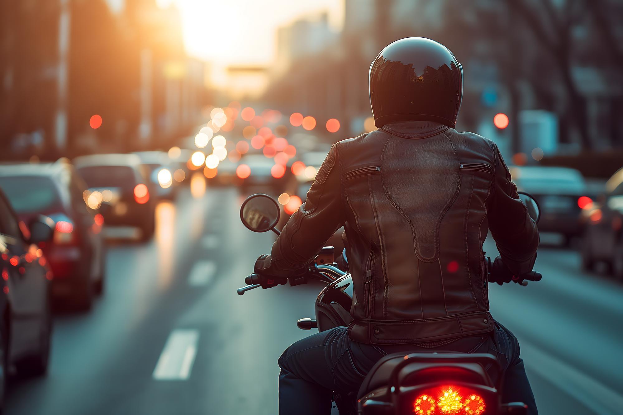 Motociclistas no trânsito